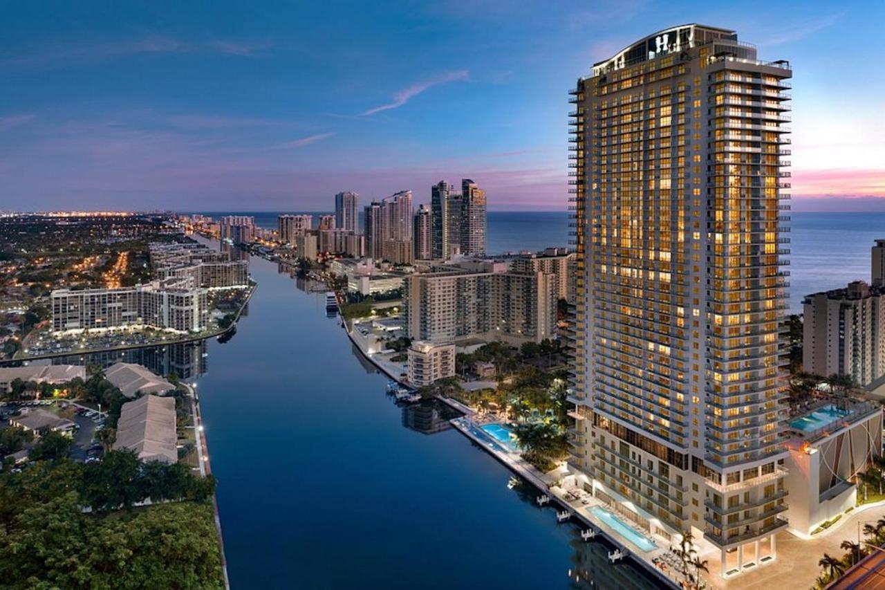 Hyde Beach House Three-Bedroom, Waterfront, Ocean And Intercostal View, Rooftop Pool, 5 Min Walk To Beach Hollywood Ngoại thất bức ảnh